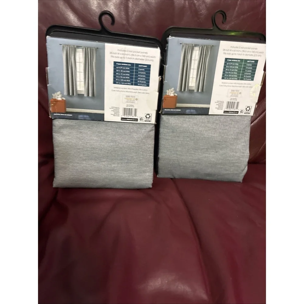 2  Your Zone Room Darkening Panel Pair, Silver 30